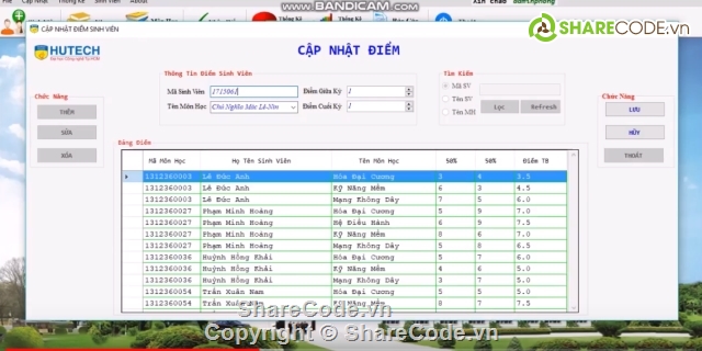 quản lý sinh viên,source code quản lý khách sạn,quản lý điểm,Quản Lý Sinh Viên,[C#] CNPM - Quản Lý Điểm Sinh Viên