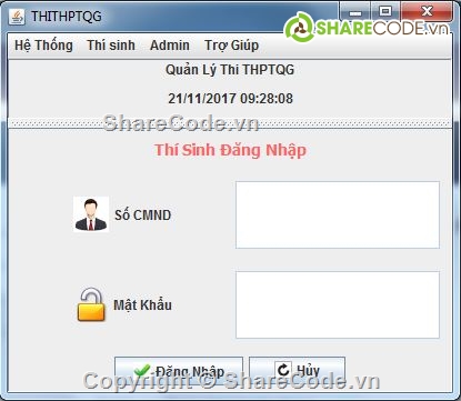 code quản lý thi,dowload code quản lý thi,code quản lý kỳ thi trung học,Code Thi trung học phổ thông quốc gia,java swing code quản lý thi,java swing code quản lý kỳ thi