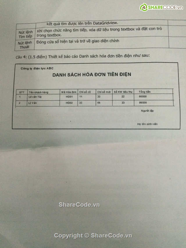 quản lý tiền điện,hóa đơn tiền điện,code quản lý tiền điện nước,quản lý tiền điện C#