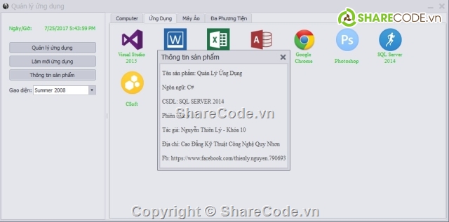 quản lý desktop,ứng dụng ngoài desktop,quản lý màn hình desktop,code quản lý