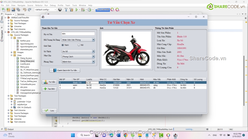 Source code Java Swing,code Java,website quản lý xe,quản lý xe máy java,code quản lý xe máy,đồ án quản lý xe máy