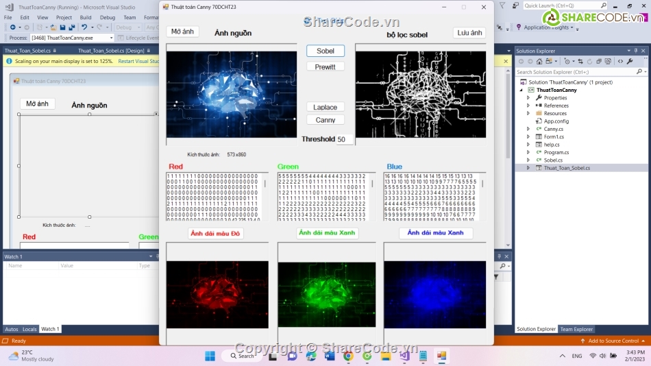 code thuật toán sobel,Code thuật toán canny,code thuật toán prewitt,code thuật toán laplace