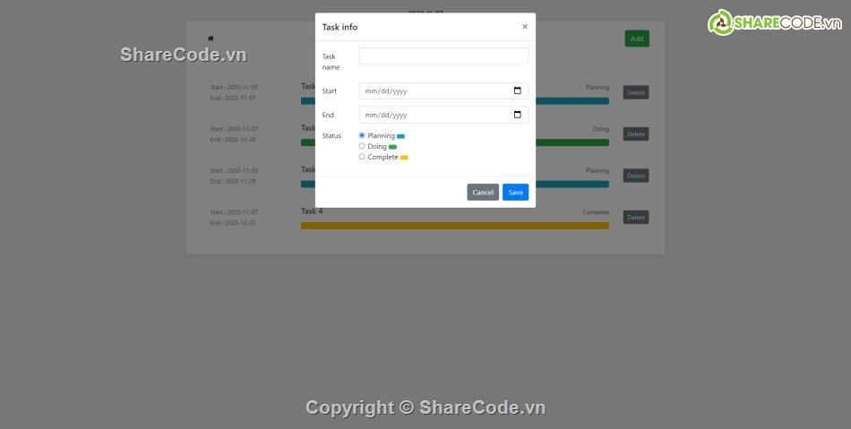 MVC PHP,PHP todo,PHP todo list,Ứng dụng todo php,todo list,Source PHP