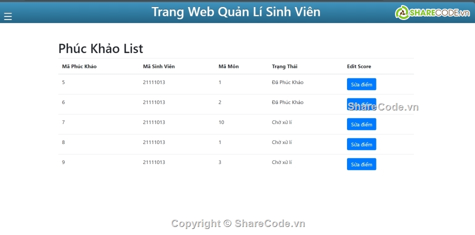 quản lí sinh viên,phần mềm quản lý,web,web quản lý