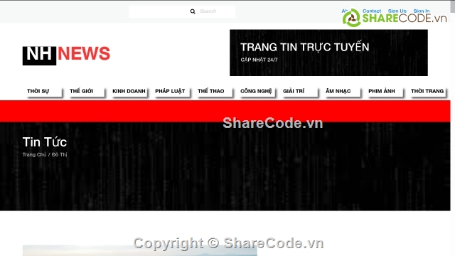 website tin tức đẹp,Web Tin tức Laravel,web tin tức,source code web tin tức