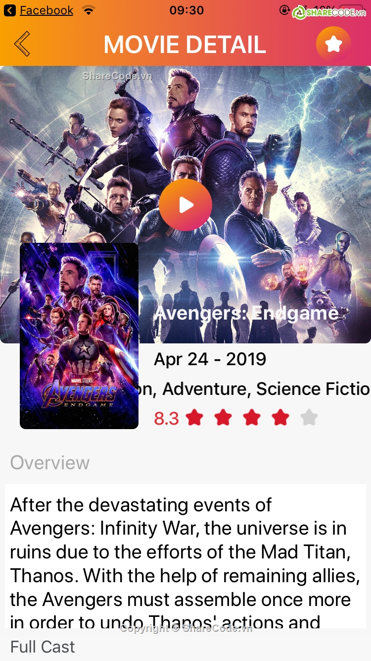 Movie Trailer full code,Code Ứng dụng Movie Trailer,Code app  Movie Trailer,Ứng dụng review phim,Code Movie Trailer