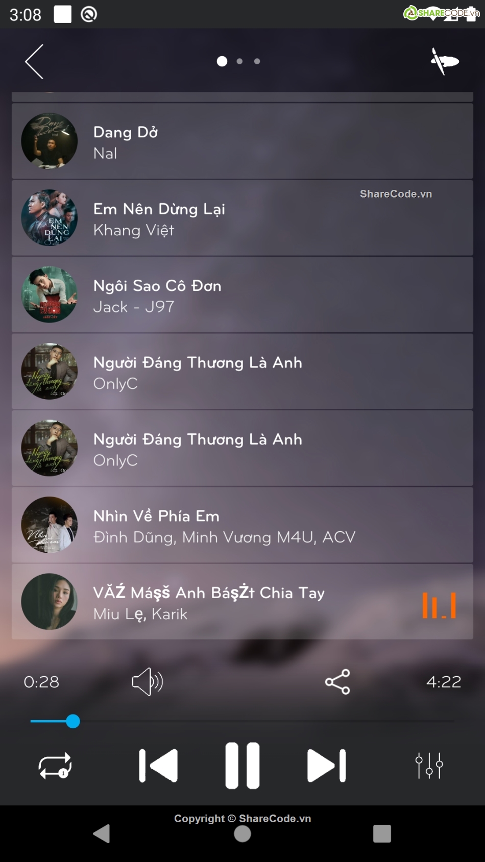 MP3 Player,Nghe nhạc,Ứng dụng  Android,share đồ án tốt nghiệp,bài tập lớn android,ứng dụng android