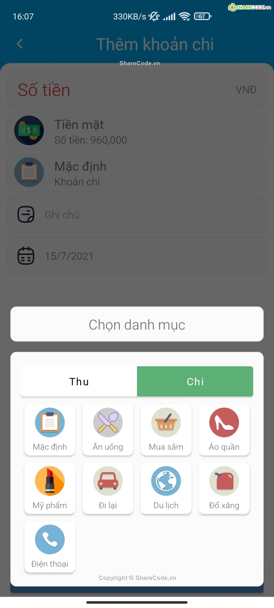 quản lý cá nhân,chi tiêu cá nhân,quản lý chi tiêu cá nhân,Ứng dụng android,code app android chi tiêu cá nhân,expense manager