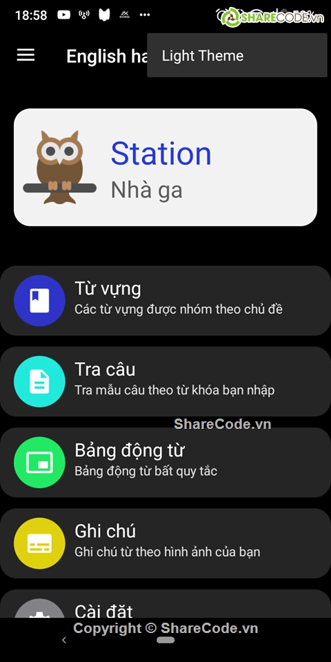 code ứng dụng học tiếng anh,app tiếng anh,ứng dụng học tiếng anh trên android,English Handbook,Sổ tay tiếng anh