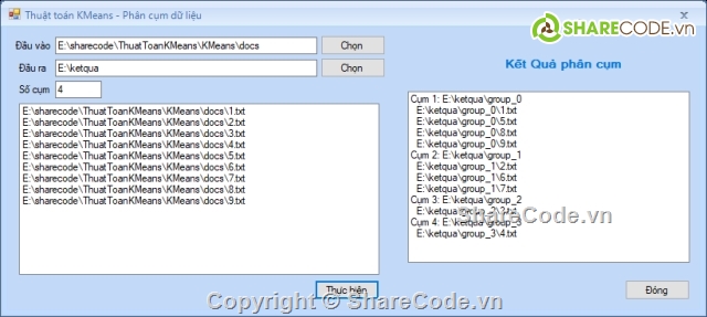 thuật toán kmean,khai phá dữ liệu,machine leaning,phân cụm dữ liệu,phân cụm file text,đồ án tốt nghiệp
