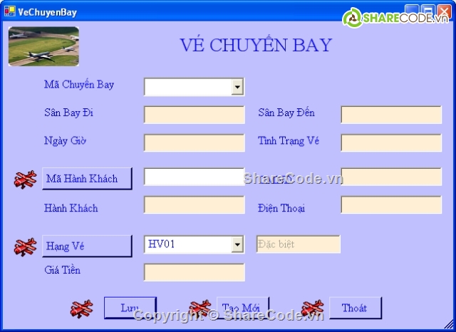 quản lý vé máy bay,quản lý bán vé,bán vé máy bay