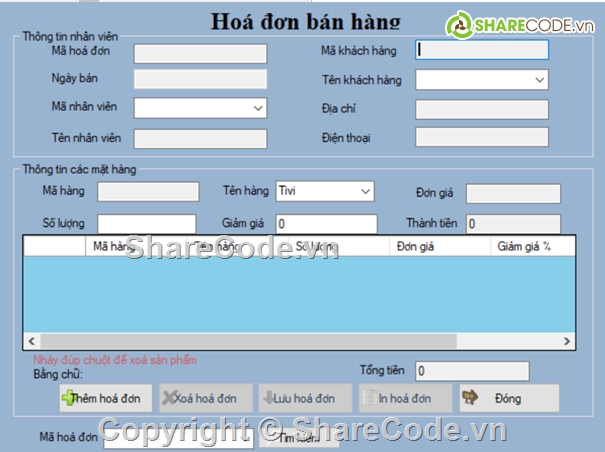 code quản lý cửa hàng,Visual C#,Quản lý bán hàng C#,Code quản lý,SQL,Code đồ án