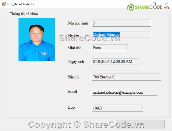 Quản lý học sinh,Visual C#,3 lớp,code đồ án,code quản lý,Code phần mềm quản lý