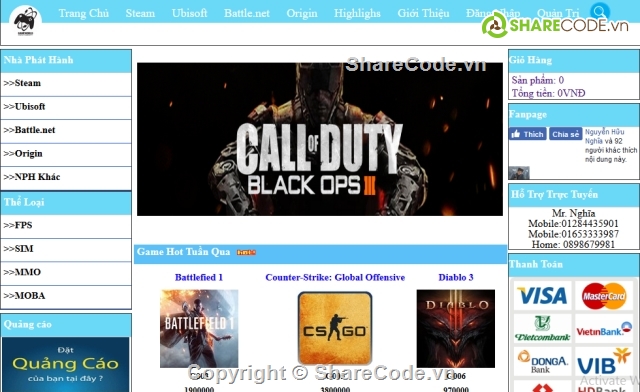 Web game,Source code Web bán game,Source code website,website bán game
