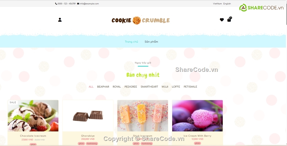 web bán bánh ngọt,code web bán bánh php,code web bán bánh,code web  bán Cookies