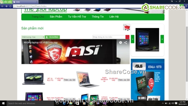mvc asp.net bán laptop,web bán máy tính,website bán laptop,web bán linh kiện laptop,code website bán hàng asp.net