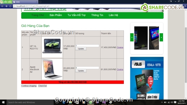 mvc asp.net bán laptop,web bán máy tính,website bán laptop,web bán linh kiện laptop,code website bán hàng asp.net