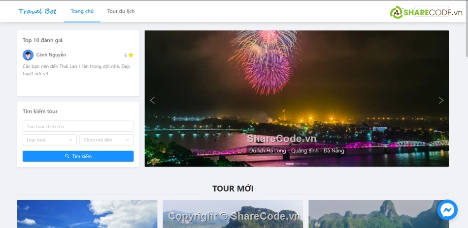 Code web đặt tour du lịch,Website đặt tour du lịch,Code web quản lý,website du lịch