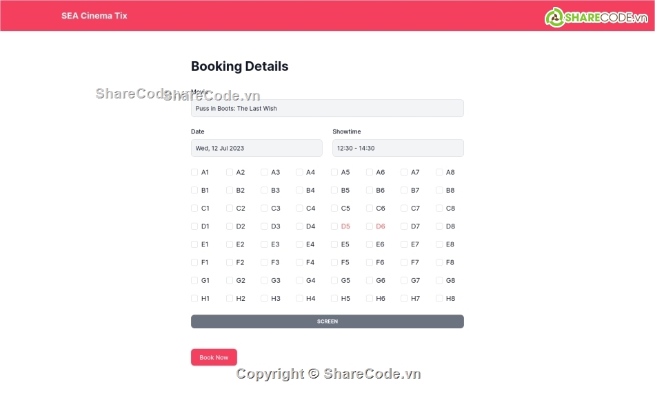 Web đặt vé xem phim laravel,php,mysql,php laravel,php mysql,code xem phim