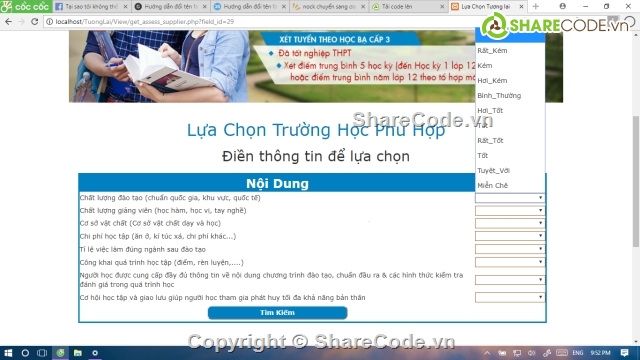 website trường học,website định hướng trường học,website PHP trường học,web trường học