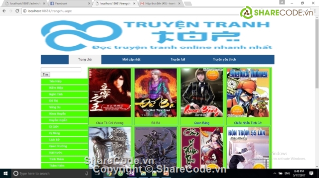 share code web truyện,code web truyện đọc,web truyện tiểu thuyết,web đọc truyện,đồ án web asp.net,web đọc truyện online