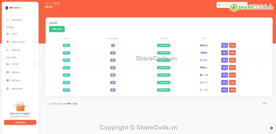 web truyện,otruyen,laravel,code đọc truyện,code web đọc truyện