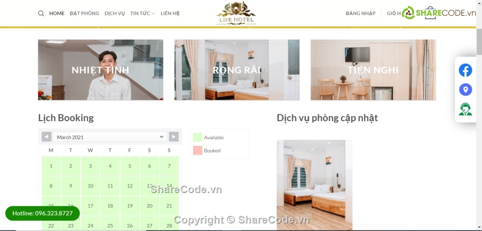 Source code web,đặt phòng khách sạn,web giới thiệu khách sạn,web đặt phòng