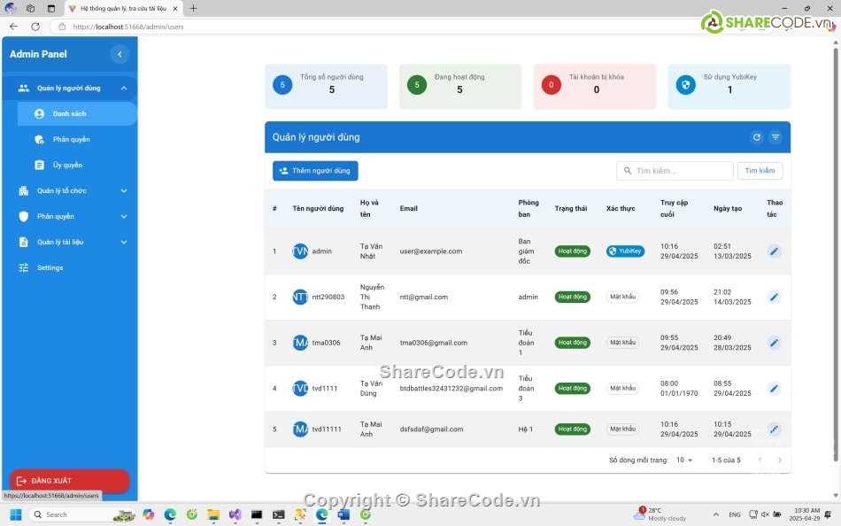 Hệ thống quản lý tài liệu C#,Phần mềm quản lý và tra cứu tài liệu C#,Source code web