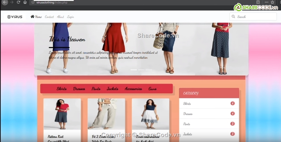 web shop thời trang,online shopping,đồ án web php