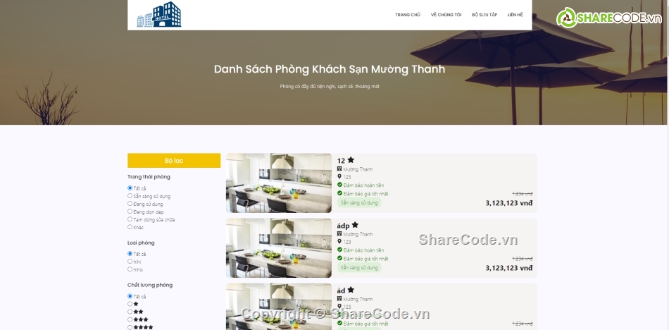 Quản lý khách sạn,code web Quản lý khách sạn,Code web khách sạn