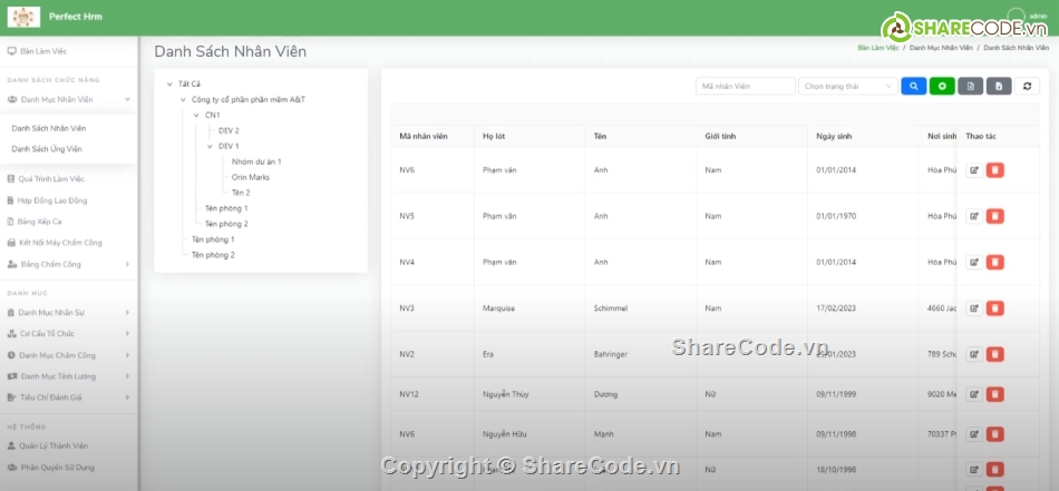 Quản lý nhân sự,đồ án quản lý nhân sự,source code web bao cao,code de hieu           va de hiểu nhất