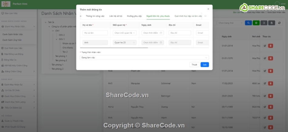 Quản lý nhân sự,đồ án quản lý nhân sự,source code web bao cao,code de hieu           va de hiểu nhất