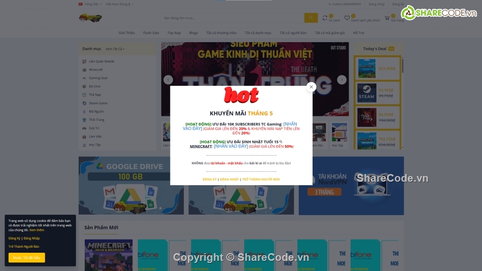 Code Thương Mại,Code Shop Thương Mại,thương mại điện tử,web thương mại điện tử,source code web giống shopee,web mua sắm online