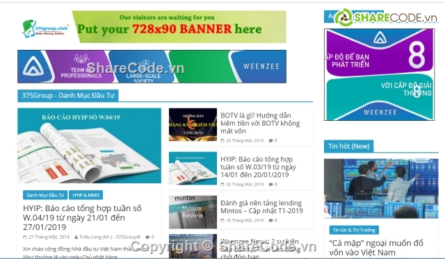 Web giới thiệu,code tin tức,web crypto,web đầu tư online,Web tin tức