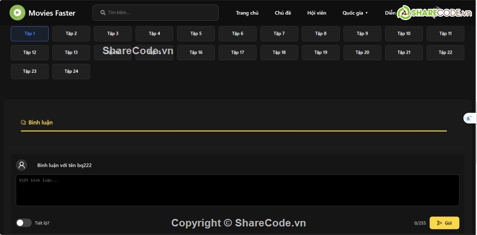 web phim,code web phim,code web,chat,báo cáo