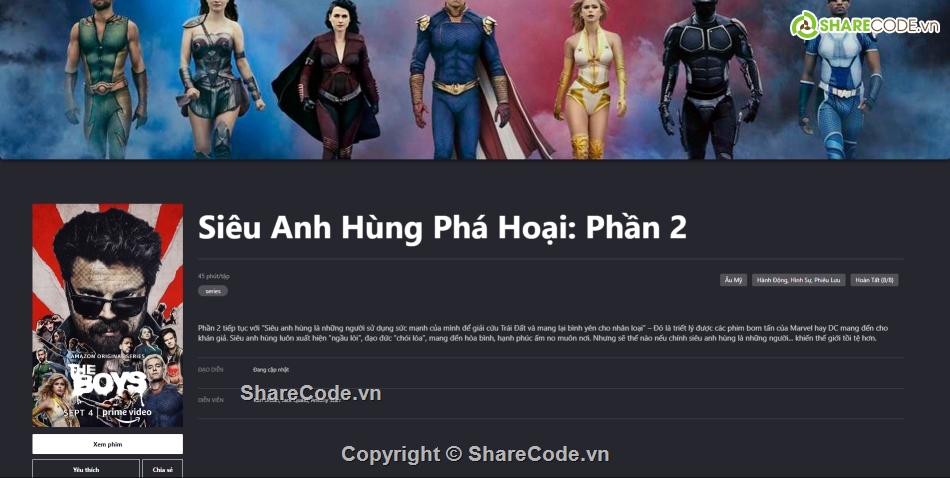 Code đồ án,Source code web,web phim,code web phim,code xem phim