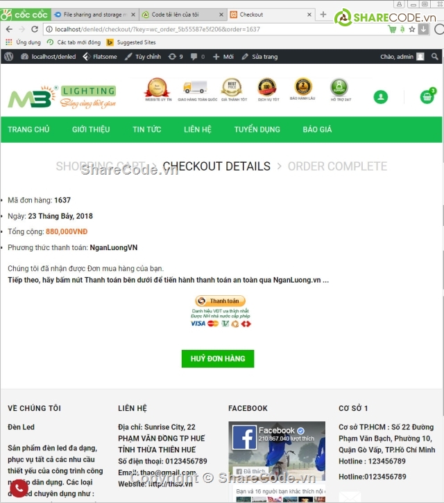 website giới thiệu,website bán hàng,Source code website bán các loại đèn led,website bất động,website wordpress,share code web