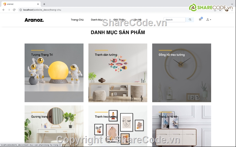 Code web decor Laravel,đồ án web decor php,Source code Website trang trí,web decor PHP