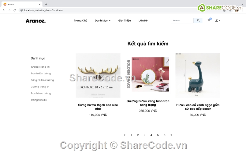 Code web decor Laravel,đồ án web decor php,Source code Website trang trí,web decor PHP