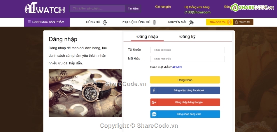 code bán đồng hồ,web bán hàng asp.net,code web,bán đồ online,code đồ án,website