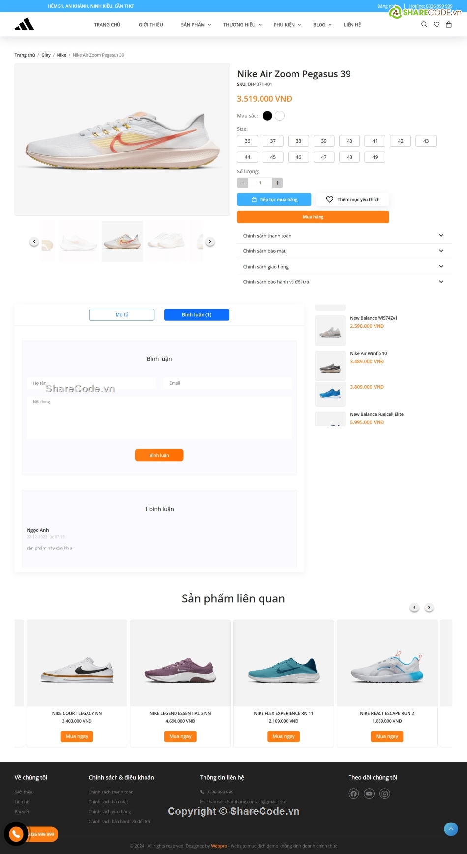 web bán giày,Source website,source code bán hàng,web bán phụ kiện,web bán quần áo,website quản lý bán hàng