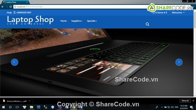 website bán hàng,website bán Laptop,mvc asp.net,website ban hang asp.net,asp.net