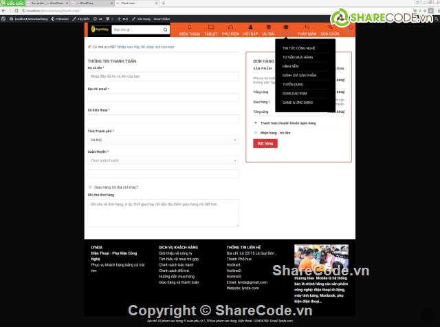 source code website bán hàng,thương mại điện tử,web bán điện thoại,code web bán điện thoại