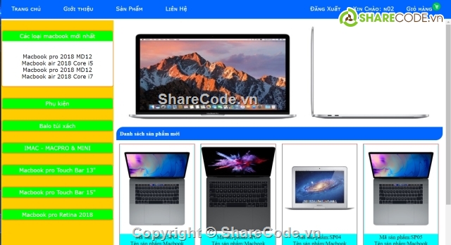 website bán hàng,website bán hàng Macbook,Website bán điện thoại