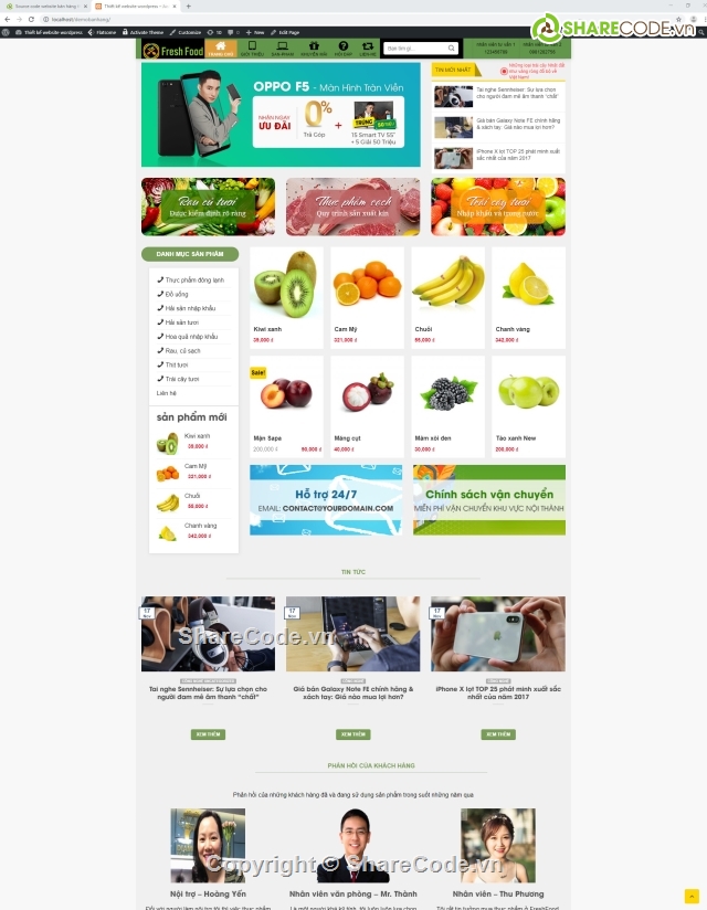 source code website bán hàng,code bán hàng thực phẩm,source code thực phẩm,thực phẩm sạch,web bán rau củ quả