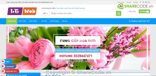 code bán hàng wordpress,web bán hàng bằng wordpress,code web bán hoa,code web cửa hàng hoa,website bán hoa