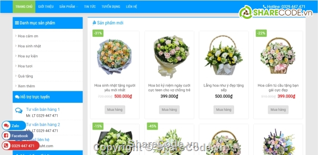 code bán hàng wordpress,web bán hàng bằng wordpress,code web bán hoa,code web cửa hàng hoa,website bán hoa