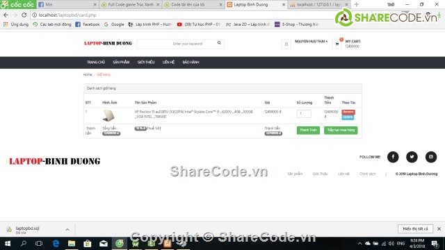 php bán laptop,php banhang,website bán hàng php,website bán máy tính,web bán linh kiện laptop,website bán laptop