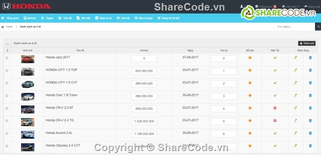 code bán ô tô,website bán ô tô,web bán ô tô,demo website bán ô tô