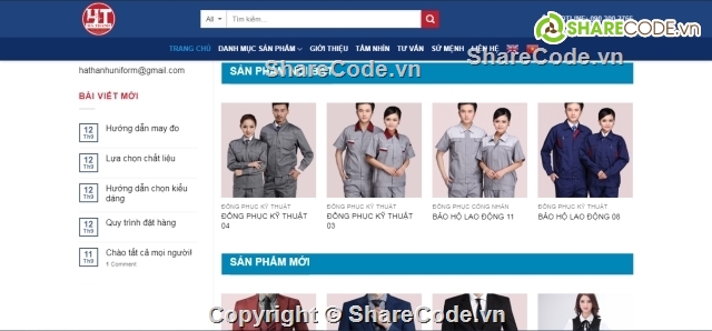 Source code Website,đồng phục,web đồng phục,website bán đồng phục,website đồng phục